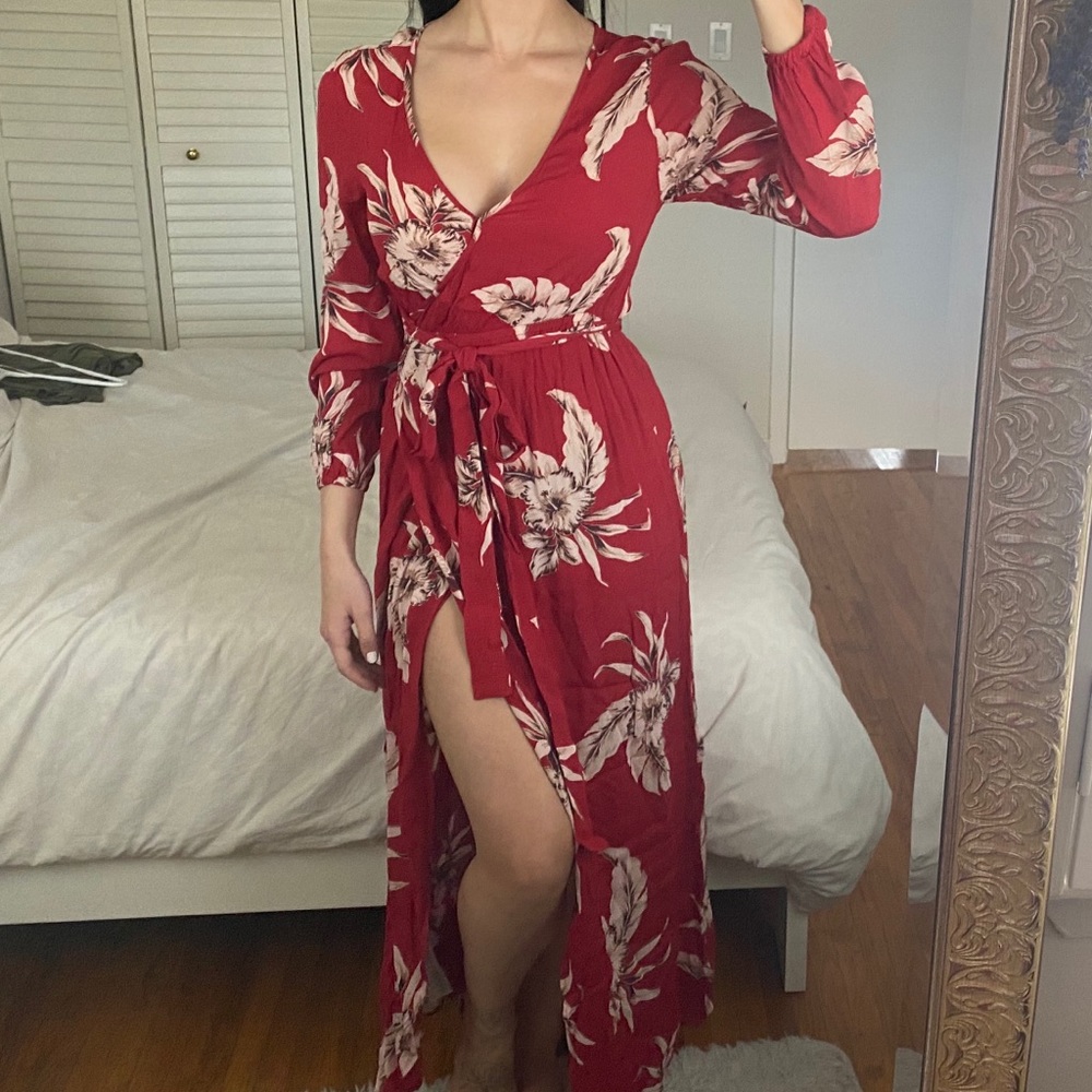 Floral printed maxi dress - Picture 1 of 4